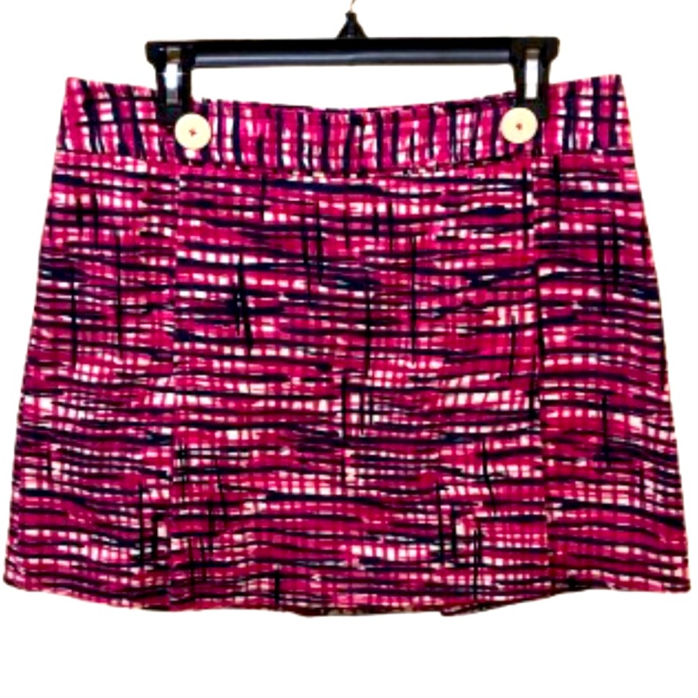 LILLY PULITZER GOLF/TENNIS SKIRT • PLEATED FRONT AND BACK • FULLY LINED • Sz 10